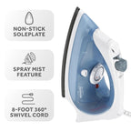 Sunbeam GreenSense Hospitality Steam Iron with Water Saving Technology and Non-Stick Soleplate