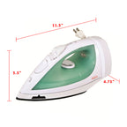 Sunbeam Classic Retractable Hospitality Steam Iron with GreenSense Technology, Available in White/Green
