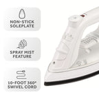 Sunbeam Hospitality GreenSense Best Value Classic Steam Iron with Motion Smart 3-Way Auto-Off