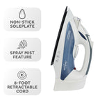 Sunbeam Steam Master Retractable Hospitality Steam Iron with ClearView LED Light and GreenSense Technology