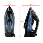 Sunbeam Steam Master Retractable Hospitality Steam Iron with ClearView LED Light and GreenSense Technology Available in White/Blue and Black/Blue