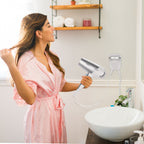 Sunbeam Wall-Mount Hospitality Hair Dryer with GreenSense Dual Wattage and LED Nightlight Available in Silver/White and Silver/Black