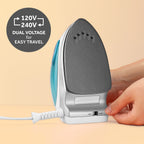 Sunbeam 1080W Travel Steam Iron, White/Teal