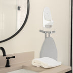 Sunbeam Hospitality Iron Organizer with Drop-In Storage and Cord Management Available in White and Black