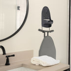 Sunbeam Hospitality Iron Organizer with Drop-In Storage and Cord Management Available in White and Black