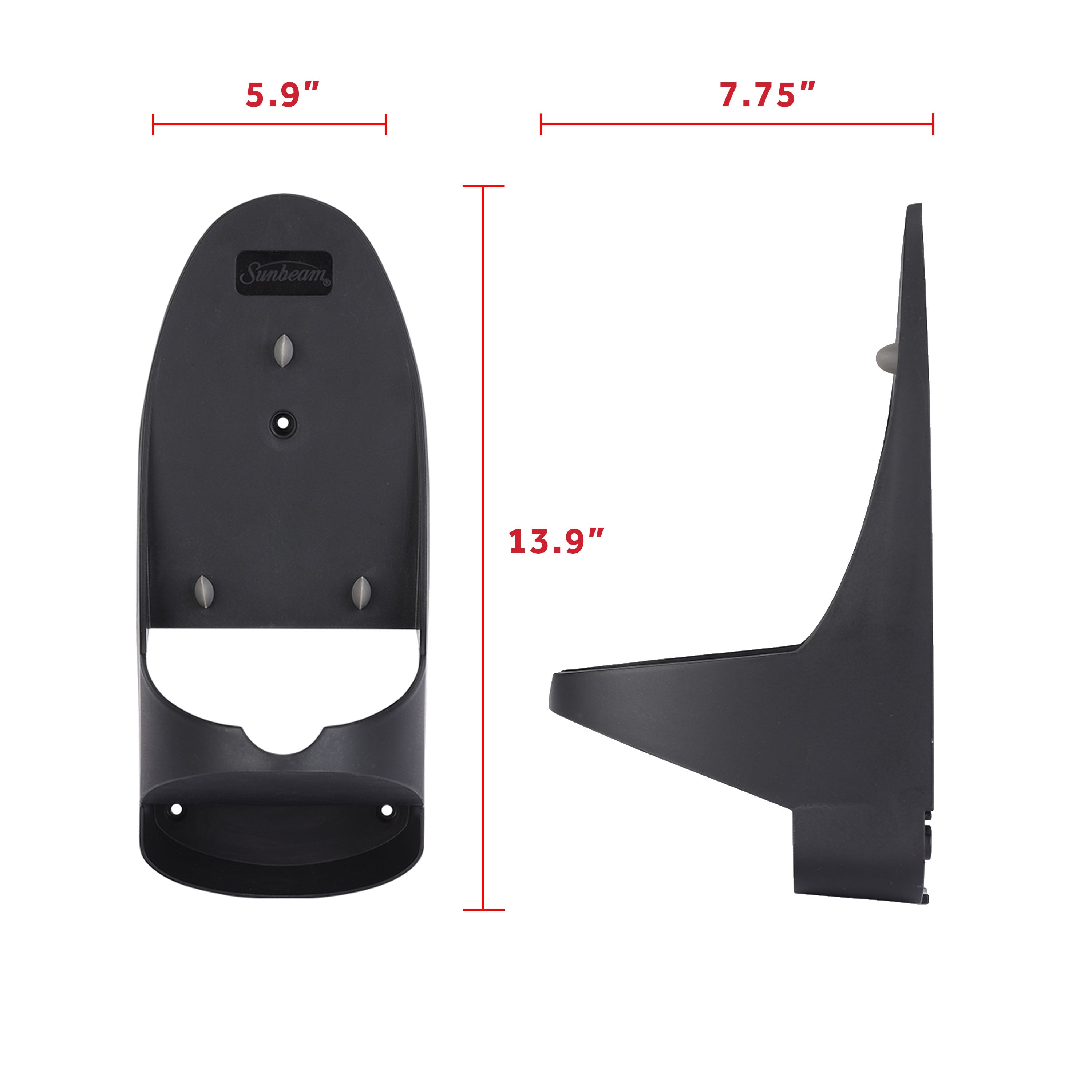 Sunbeam Hospitality Iron Organizer with Drop-In Storage and Cord Management Available in White and Black