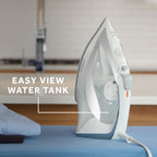 Sunbeam 1700W Turbo Steam Iron, White/Chrome