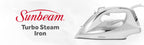 Sunbeam 1700W Turbo Steam Iron, White/Chrome