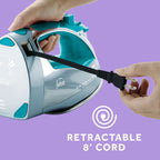 Sunbeam 1400W Steammaster Iron, Chrome/Blue