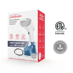 Sunbeam 1200W Power Steam Handheld Steamer, White/Blue