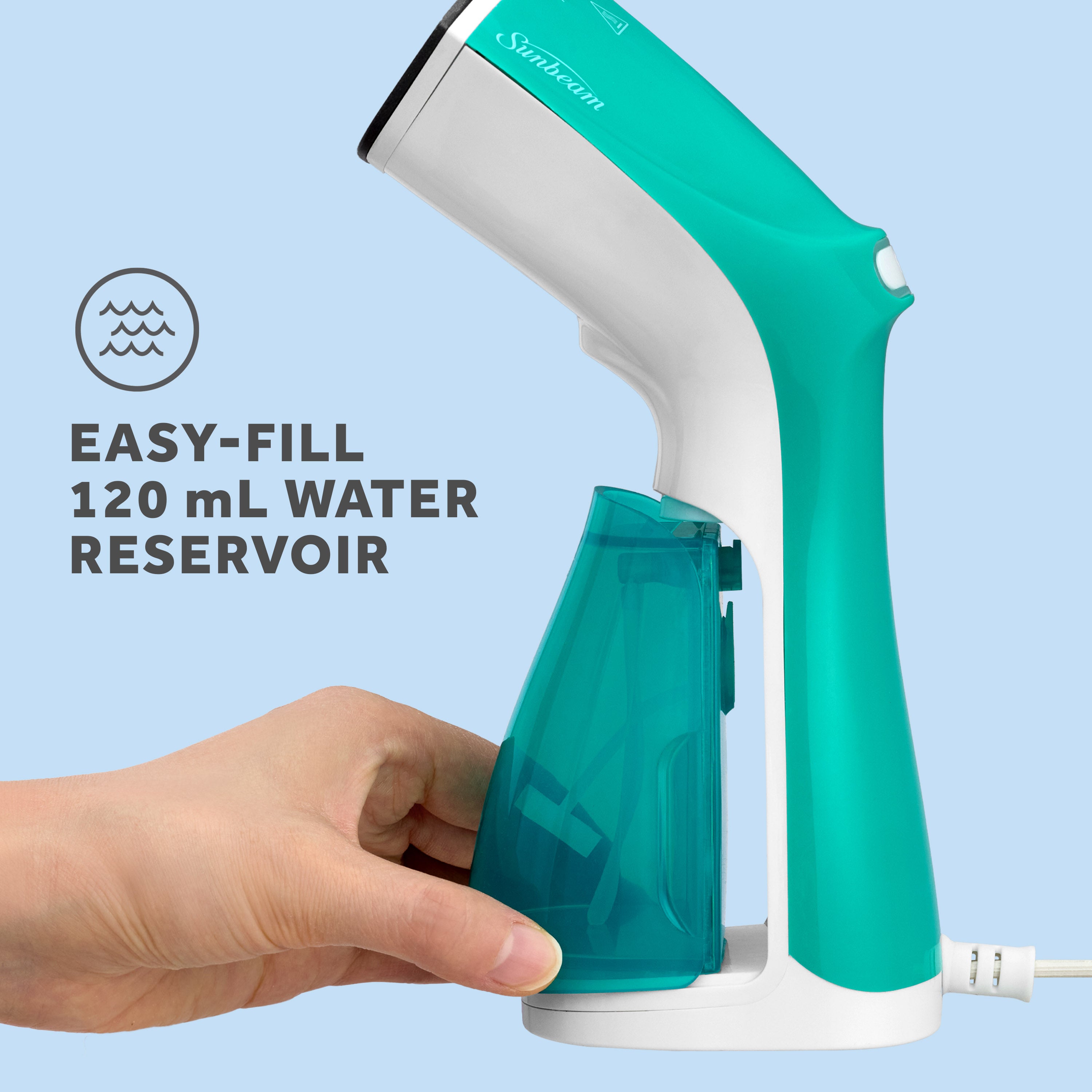 Sunbeam 1000W Compact Handheld Steamer with Brush Attachment