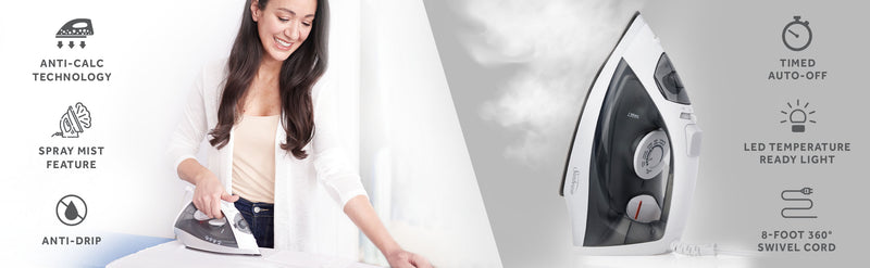 Classic Steam Iron, 1200 Watts