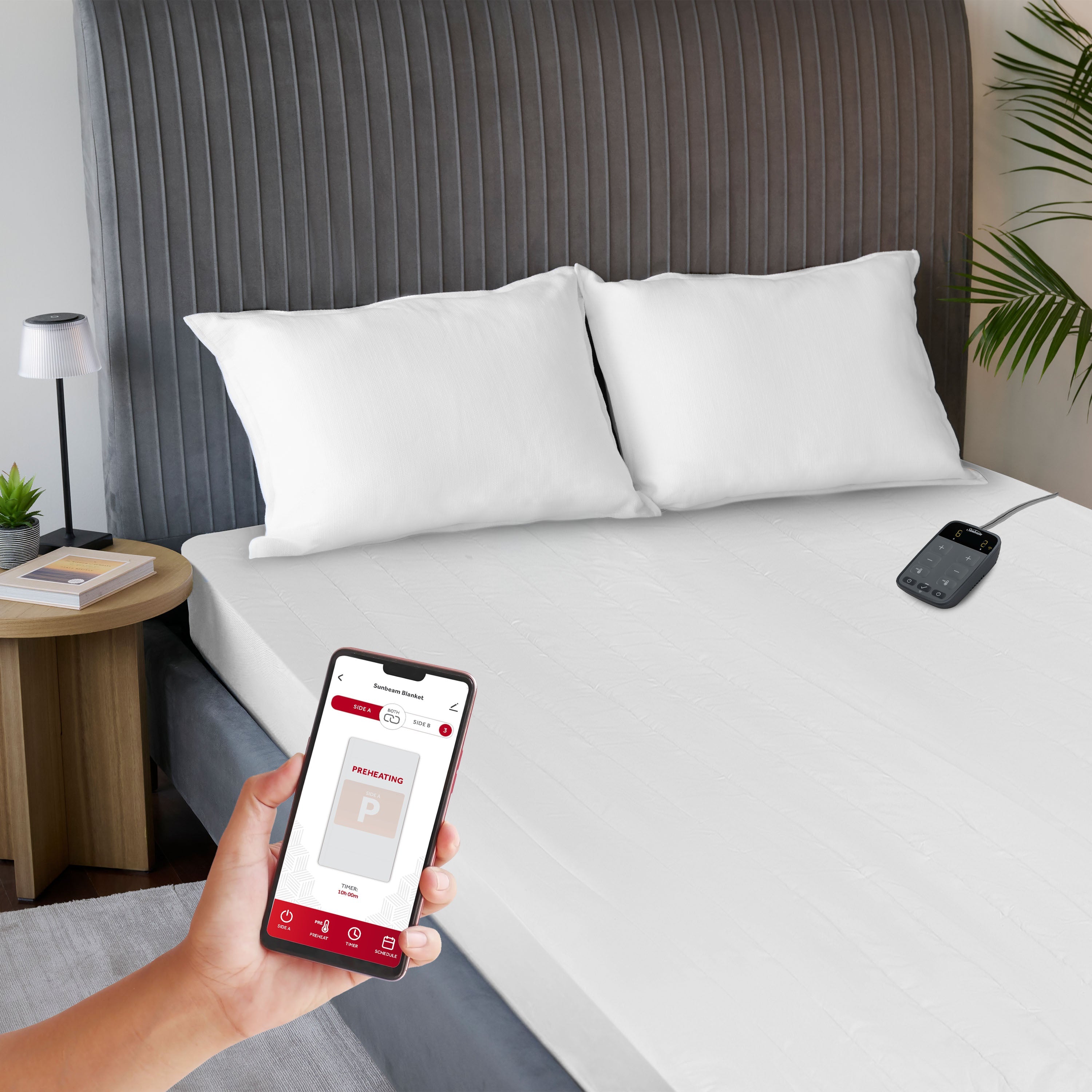 Sunbeam Wi-Fi Premium Heated Mattress Pad Queen 80x60