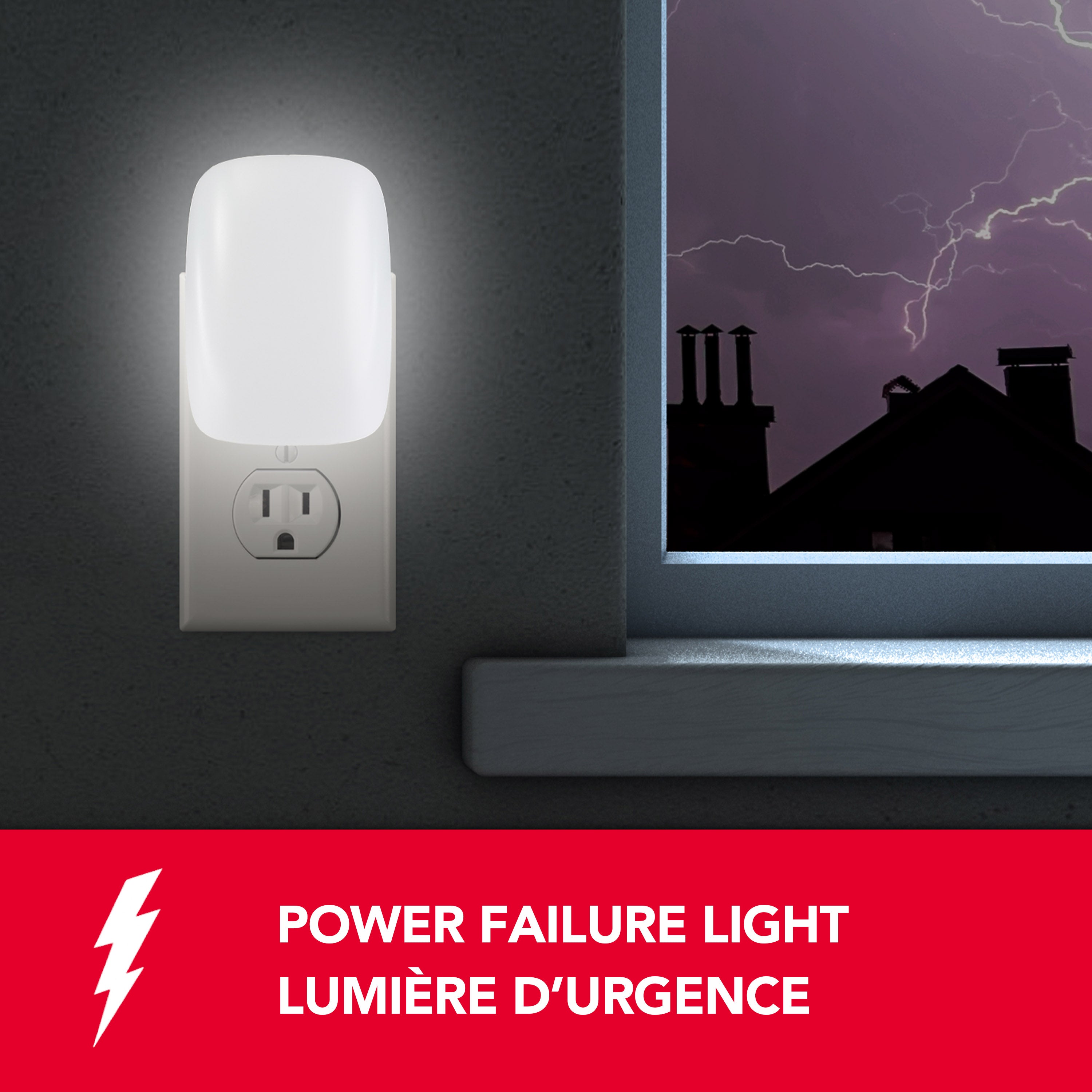 Sunbeam 3-IN-1 Dusk to Dawn Power Failure Night Light