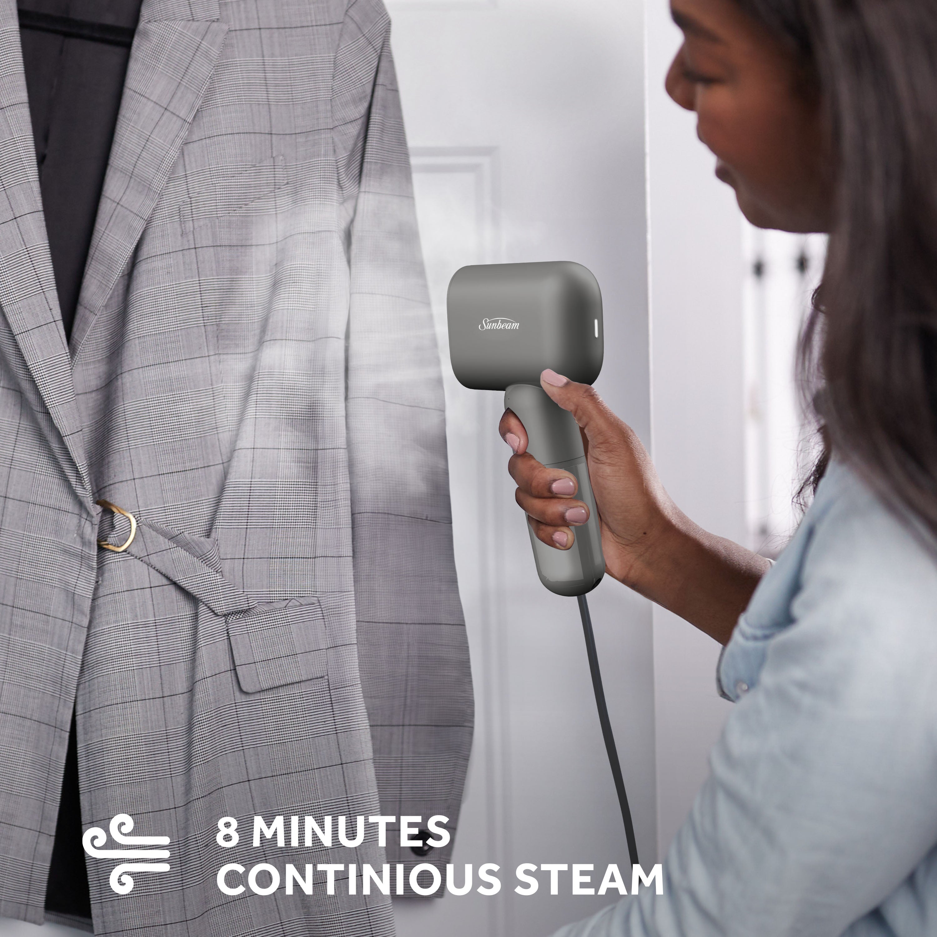 MiniPower Steamer. Storage bag, fabric brush, water cup