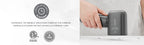 MiniPower Steamer. Storage bag, fabric brush, water cup