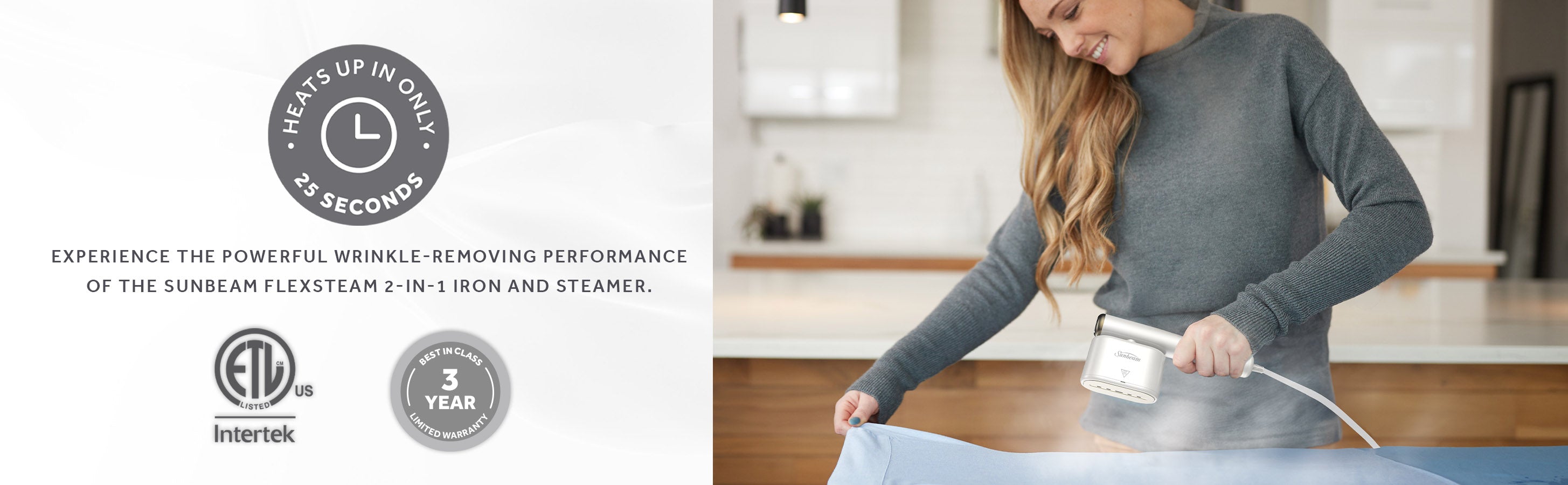 Sunbeam FlexSteam 2-in-1 Iron and Steamer