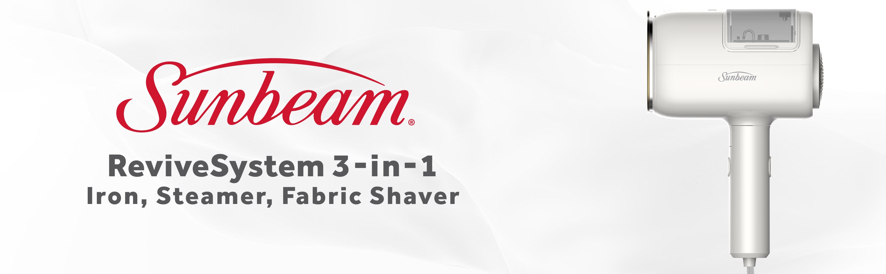 Sunbeam ReviveSystem 3-in-1 
Steamer, Iron, Fabric Shaver