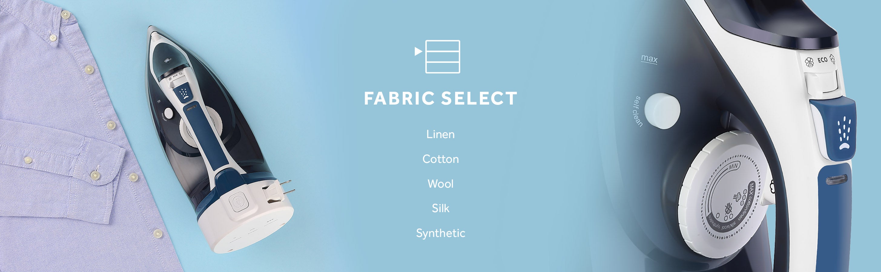 Retractable Cord Steam Iron