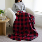 Sunbeam Electric Heated Throw 
Microplush Buffalo Plaid Red Black 50 x 60
