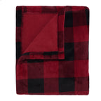 Sunbeam Electric Heated Throw 
Microplush Buffalo Plaid Red Black 50 x 60