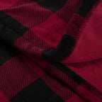 Sunbeam Electric Heated Throw 
Microplush Buffalo Plaid Red Black 50 x 60