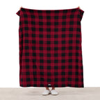 Sunbeam Electric Heated Throw 
Microplush Buffalo Plaid Red Black 50 x 60