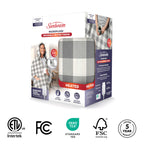 Sunbeam Heated Buffalo Gray Wearable Throw 4 Heat Settings 50x60