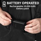 Sunbeam Cordless Heated Wearable Throw Black Hood Rechargeable 4 Heat Settings 50x66