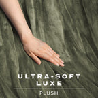 Sunbeam Heated Sage Throw Luxe Plush Luxury Collection 4 Heat Settings 50x70