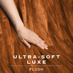 Sunbeam Heated Gingerbread Throw Luxe Plush Luxury Collection 4 Heat Settings 50x70