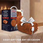 Sunbeam Heated Gingerbread Throw Channeled Faux Fur 4 Heat Settings 50x70