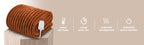 Sunbeam Heated Gingerbread Throw Channeled Faux Fur 4 Heat Settings 50x70