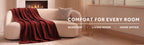 Sunbeam Heated Maroon Throw Channeled Faux Fur 4 Heat Settings 50x70