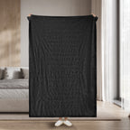 Sunbeam Heated Black Throw Blanket Textured Velvet 4 Heat Settings50x70