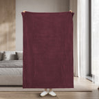 Sunbeam Heated Infrared Windsor Wine Throw Blanket Microplush 4 Heat 50x60