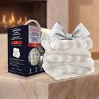 Sunbeam Heated Cream Throw Bubble Faux Fur Luxury Collection 4 Heat Settings 50x70