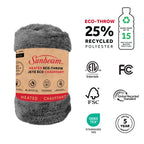 Sunbeam Heated Throw Blanket Arctic Plush Eco Quick Control 4 Heat Greystone 50x60