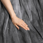 Sunbeam Heated Slate Gray Blanket Velvet 12 Heat Settings Full/