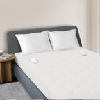 Sunbeam Heated Mattress Pad Honeycomb Quilted Plush 12 Heat Settings