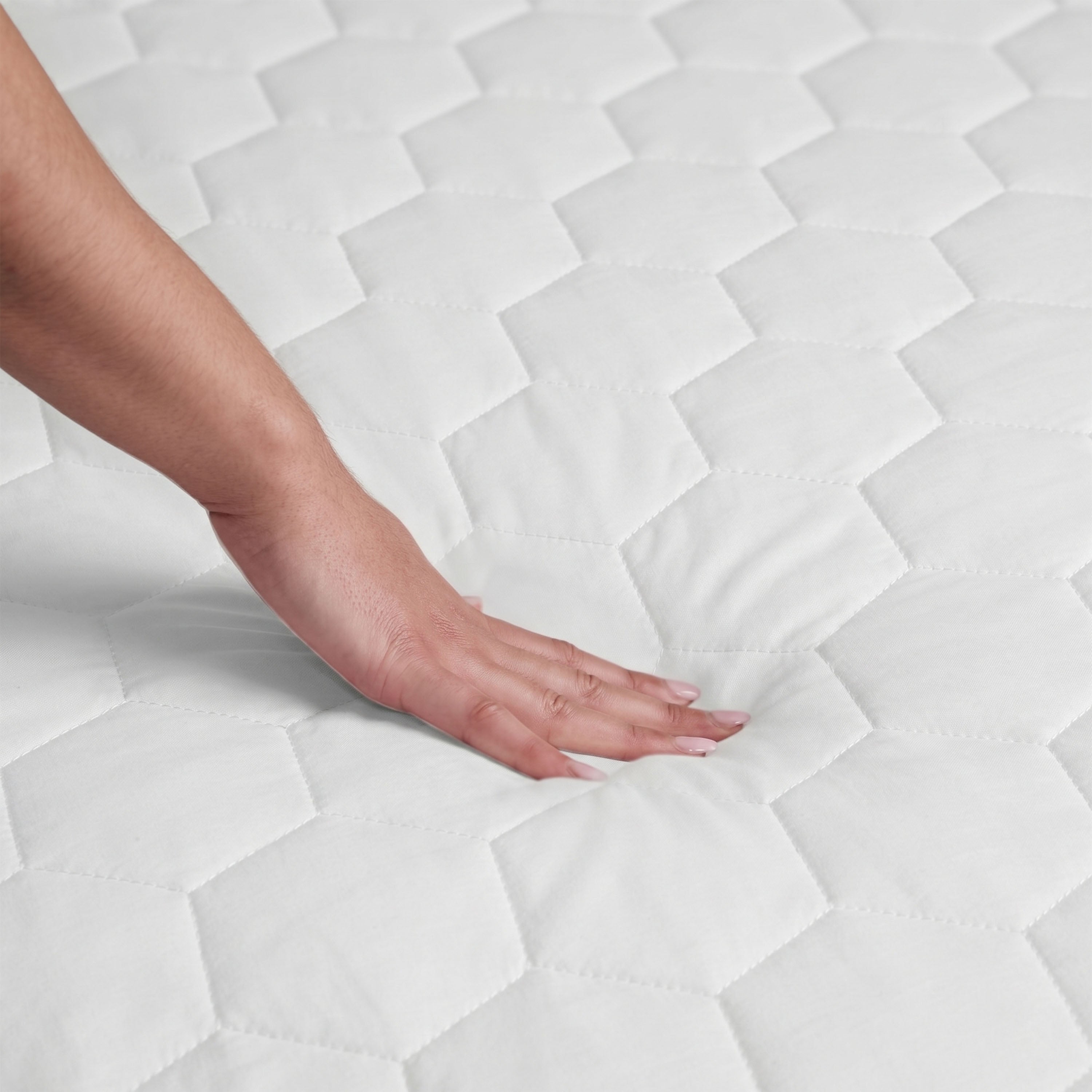 Sunbeam Heated Mattress Pad Honeycomb Quilted Plush 12 Heat Settings
