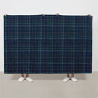 Sunbeam Electric Heated Family Throw Belfast Plaid Navy 96 x 60