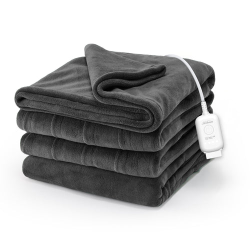 Sunbeam Electric Heated Blanket 
Twin Microplush Dark Shadow 62 x 84
