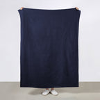 Sunbeam Electric Heated Microplush Throw Blanket Foot Pocket Orion Blue, 50 x 60 in