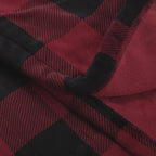 Sunbeam Electric Heated Microplush Family Throw Blanket Buffalo Plaid Red Black, 96 x 60 in