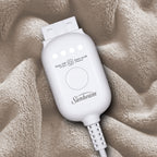 Sunbeam Heated Throw Blanket Microplush Sherpa Reverse Light Taupe 50" x 60"