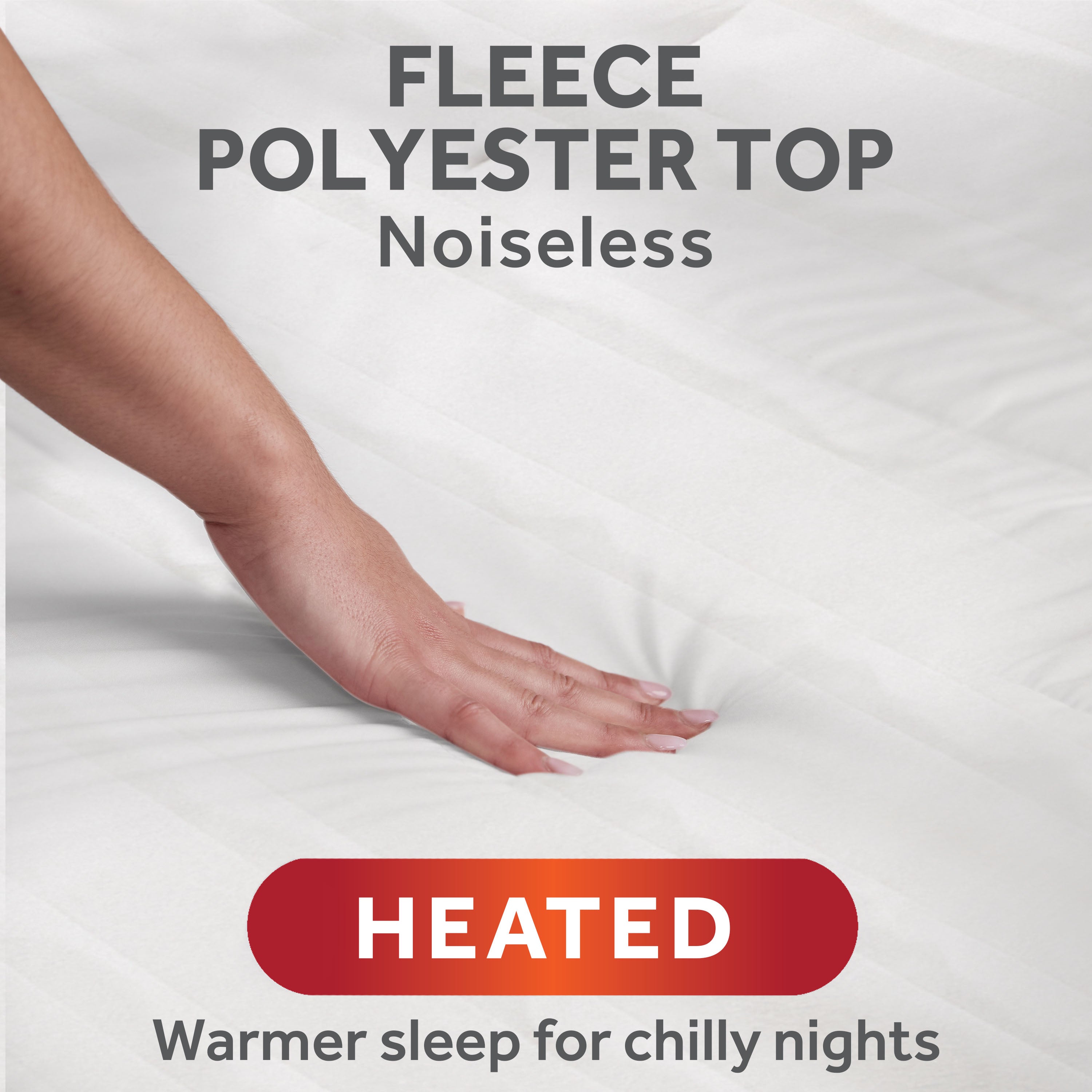 Sunbeam Heated Mattress Pad Moisture Wicking Fleece 10 Heat Settings