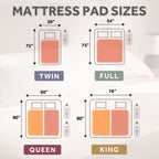 Sunbeam Heated Mattress Pad Moisture Wicking Fleece 10 Heat Settings