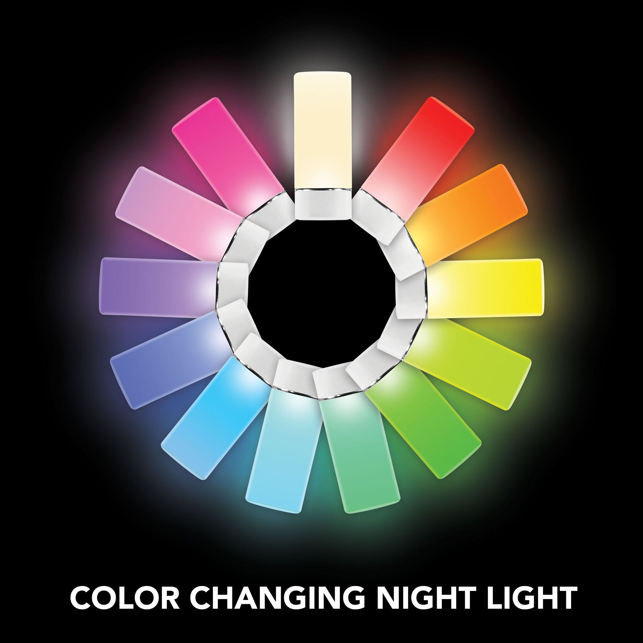 5-in-1 InstaBeam LED Color Changing Power Failure Night Light