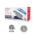 Sunbeam 800W Hot-2-Trot Travel Iron, White/Blue